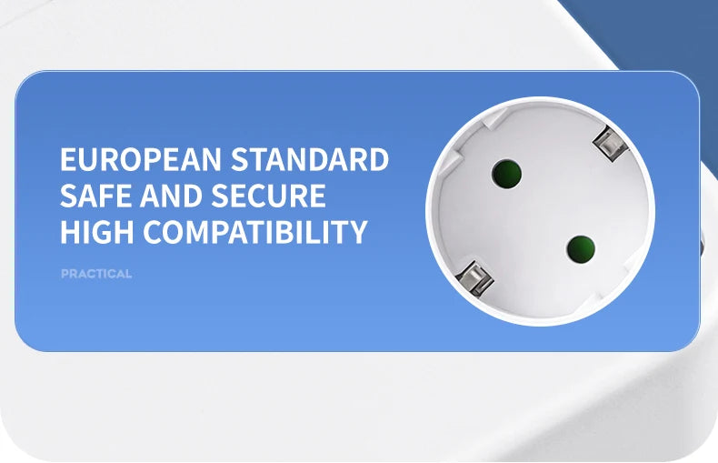 Zaarafy™ EU 4-Socket Outlet Extender with USB Type-C Ports – 2500W, CE Certified