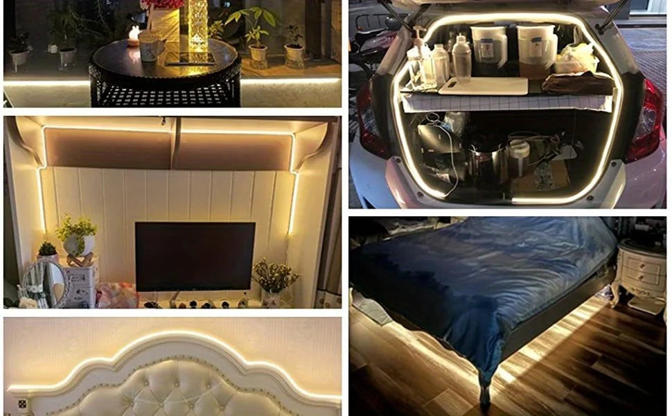 Zaarafy™ USB Neon LED Strip Light – DC 5V Dimmable Touch Sensor, Silicone Waterproof Room Decor