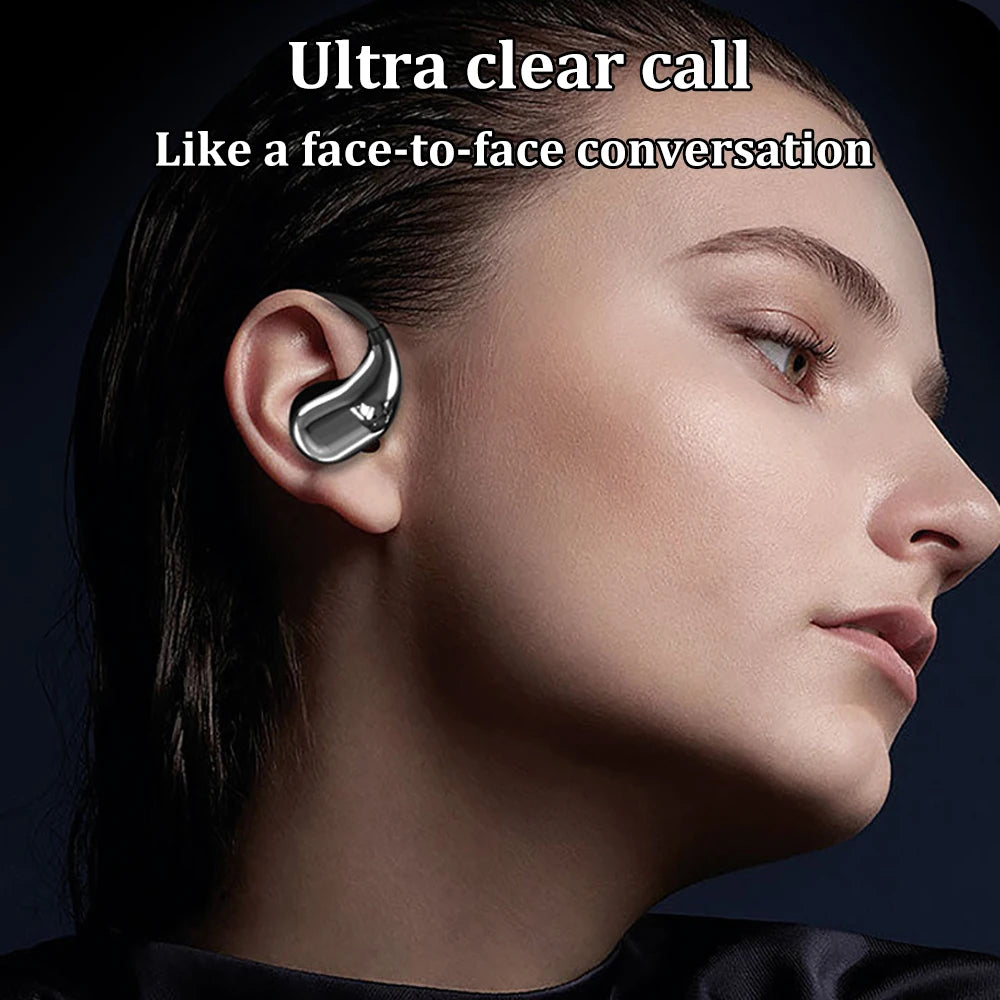 Zaarafy™ Bluetooth 5.4 Ear Hook TWS Earbuds – HiFi Stereo, LED Display, Long Standby