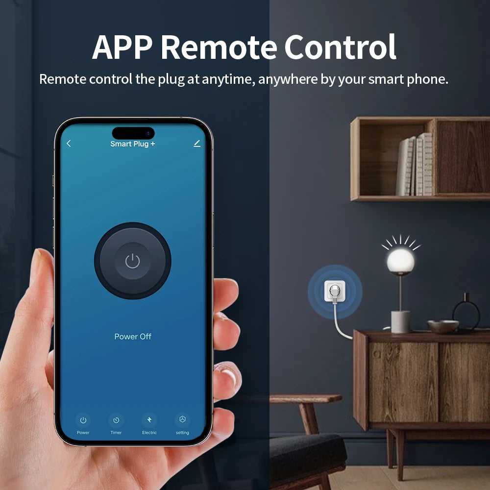 Zaarafy™ Tuya WiFi Zigbee Smart Socket EU – 16A Power Monitor, Alexa Compatible