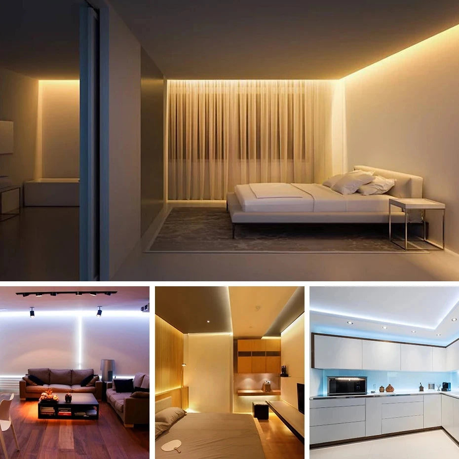 Zaarafy™ 220V COB LED Strip Light with ON/OFF Switch – Waterproof Flexible Ribbon for Home & Garden