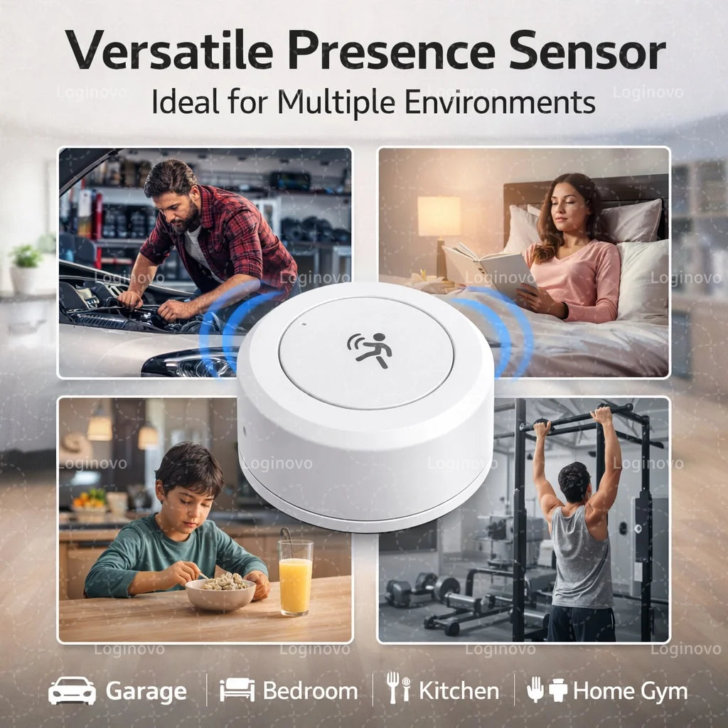 Zaarafy™ Zigbee 24G mmWave Radar Presence Sensor – Human Motion & Static Detection, Smart Home Automation