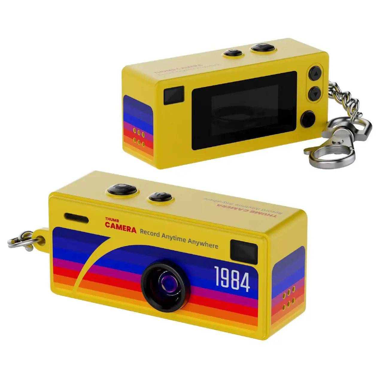 Zaarafy™ Magecam Mini Keychain Camera – 1080P HD, Flash, Retro Design, Memory Card Support