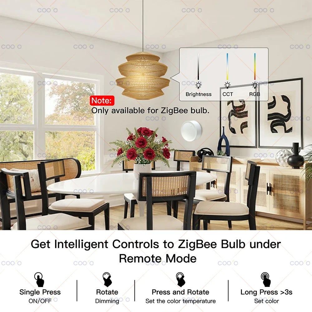 Zaarafy™ Tuya Smart ZigBee Wireless Knob Switch