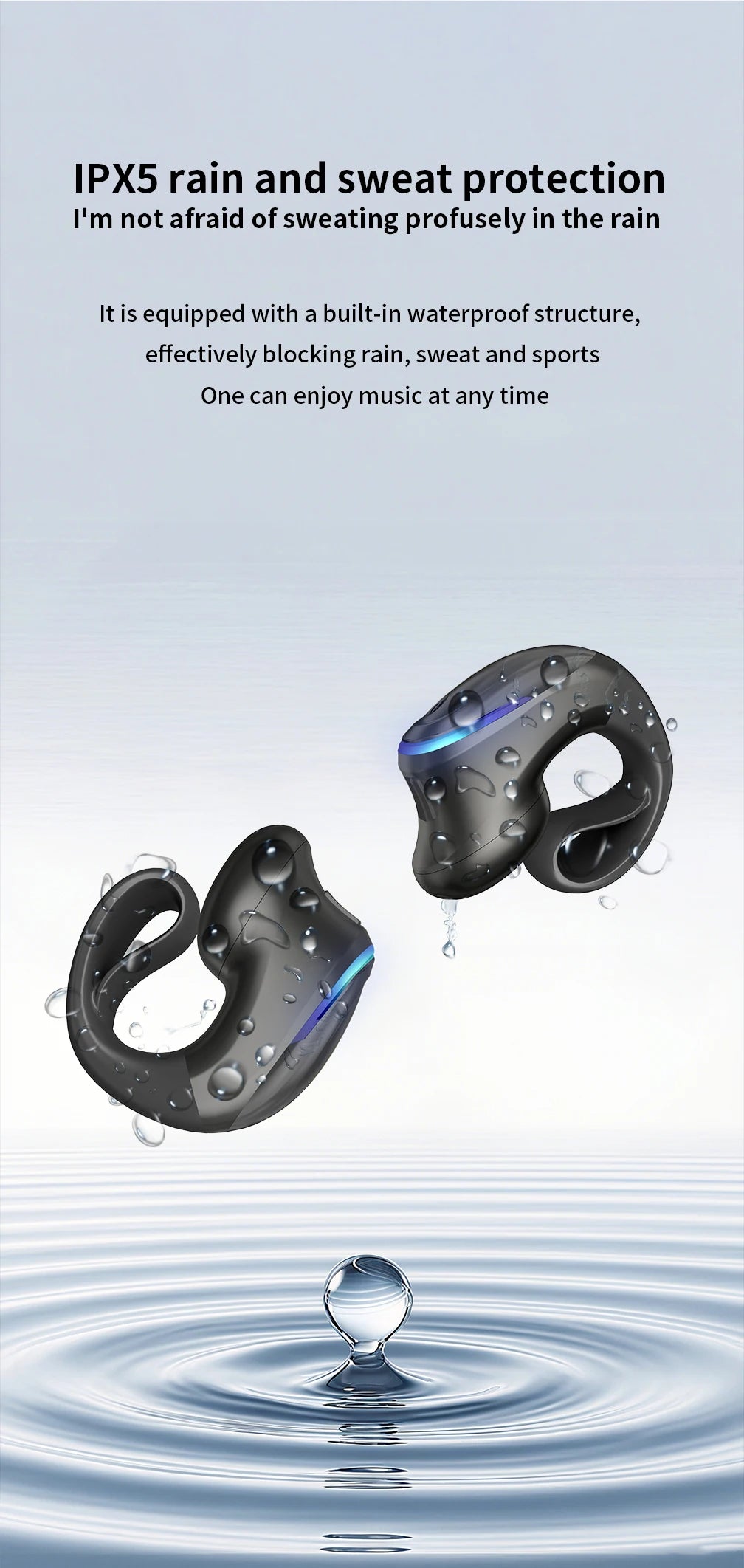 Zaarafy™ Bone Conduction Clip-On Bluetooth Earphone – Monaural Wireless Business Headset