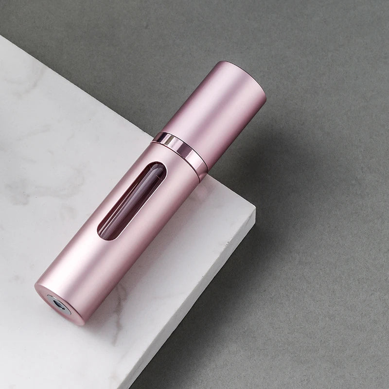 Zaarafy™ 5ml Refillable Glass Perfume Spray Bottle – Nano Mist, Aluminum Shell, Travel Size