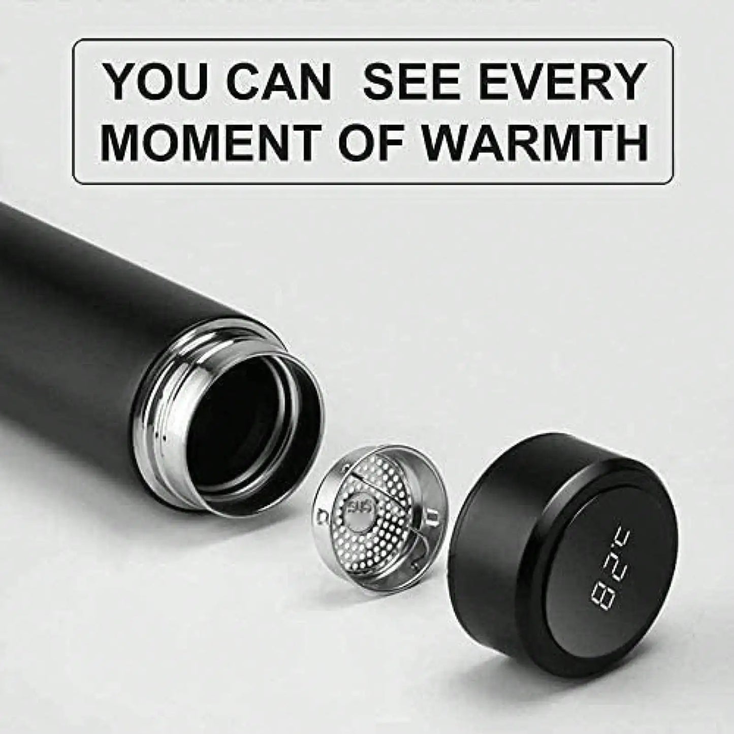 Zaarafy™ 500ml Stainless Steel Vacuum Insulated Water Bottle – Hot & Cold, Leak-Proof Travel Mug