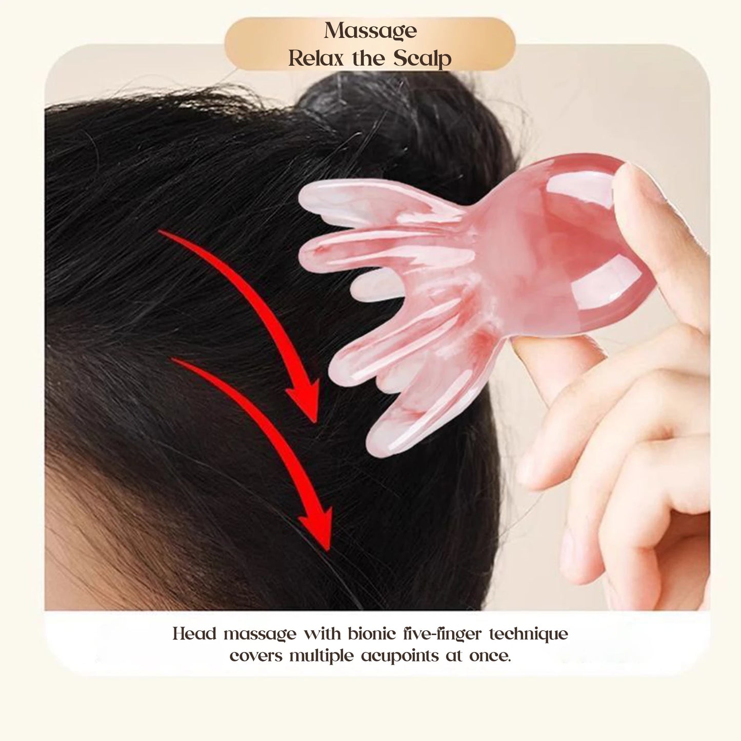 Zaarafy™ Octopus Head Acupressure Massager – Portable SPA Gua Sha Scalp Tool