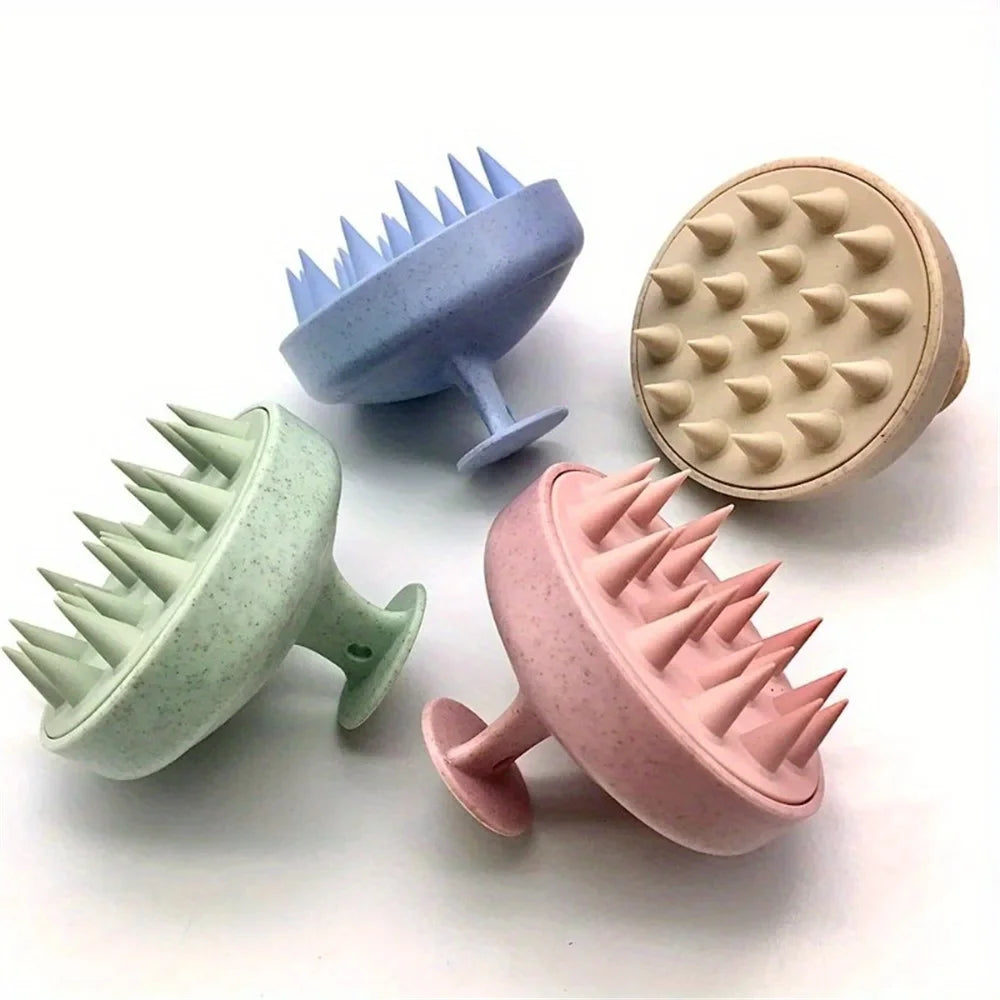 Zaarafy™ Silicone Shampoo Scalp Massage Brush – Deep Cleansing, Hair Washing Comb
