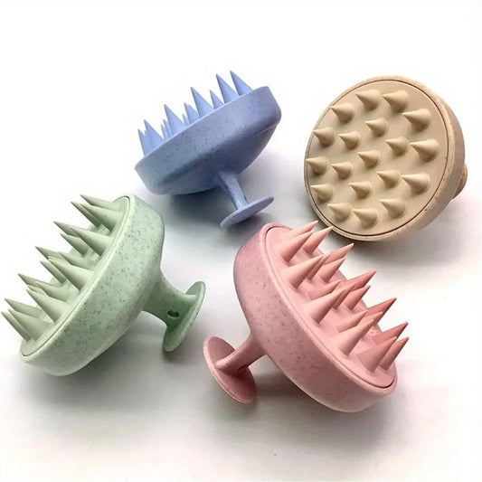 Zaarafy™ Silicone Shampoo Scalp Massage Brush – Deep Cleansing, Hair Washing Comb