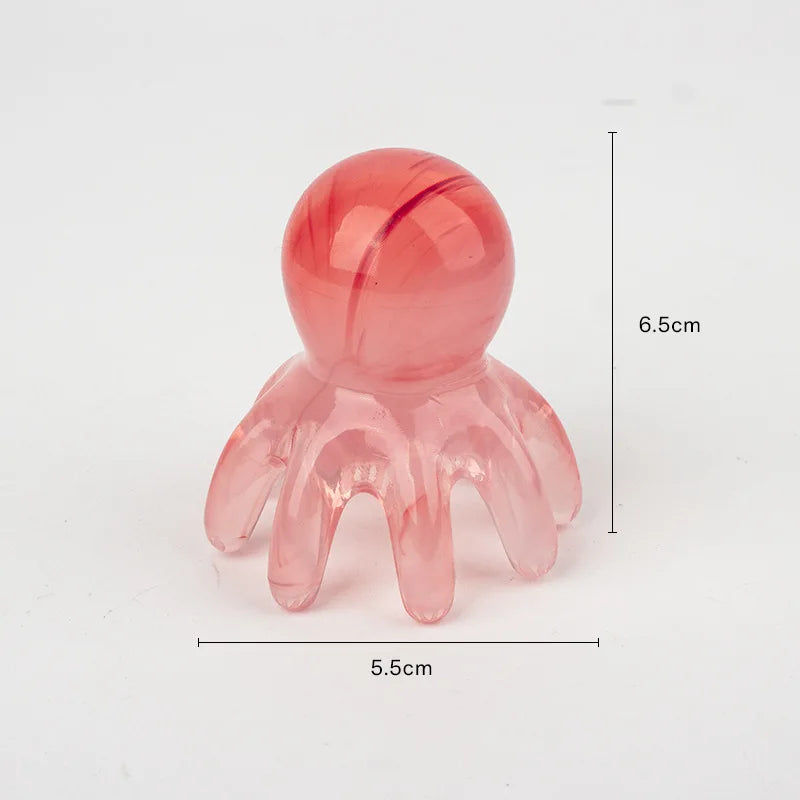 Zaarafy™ Resin Octopus Gua Sha Massage Comb – SPA Scalp & Fatigue Relief