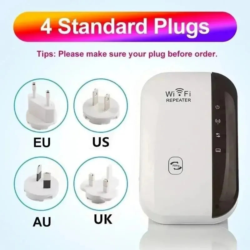 Zaarafy™ WiFi Extender Signal Booster – Wireless Network Repeater & AP for Home Broadband