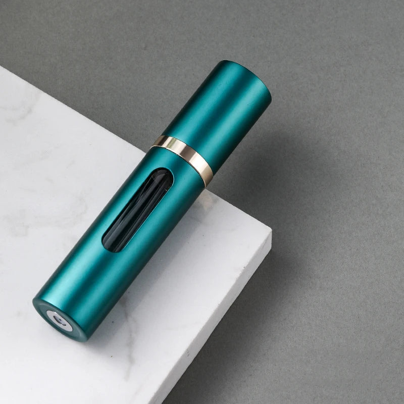 Zaarafy™ 5ml Refillable Glass Perfume Spray Bottle – Nano Mist, Aluminum Shell, Travel Size