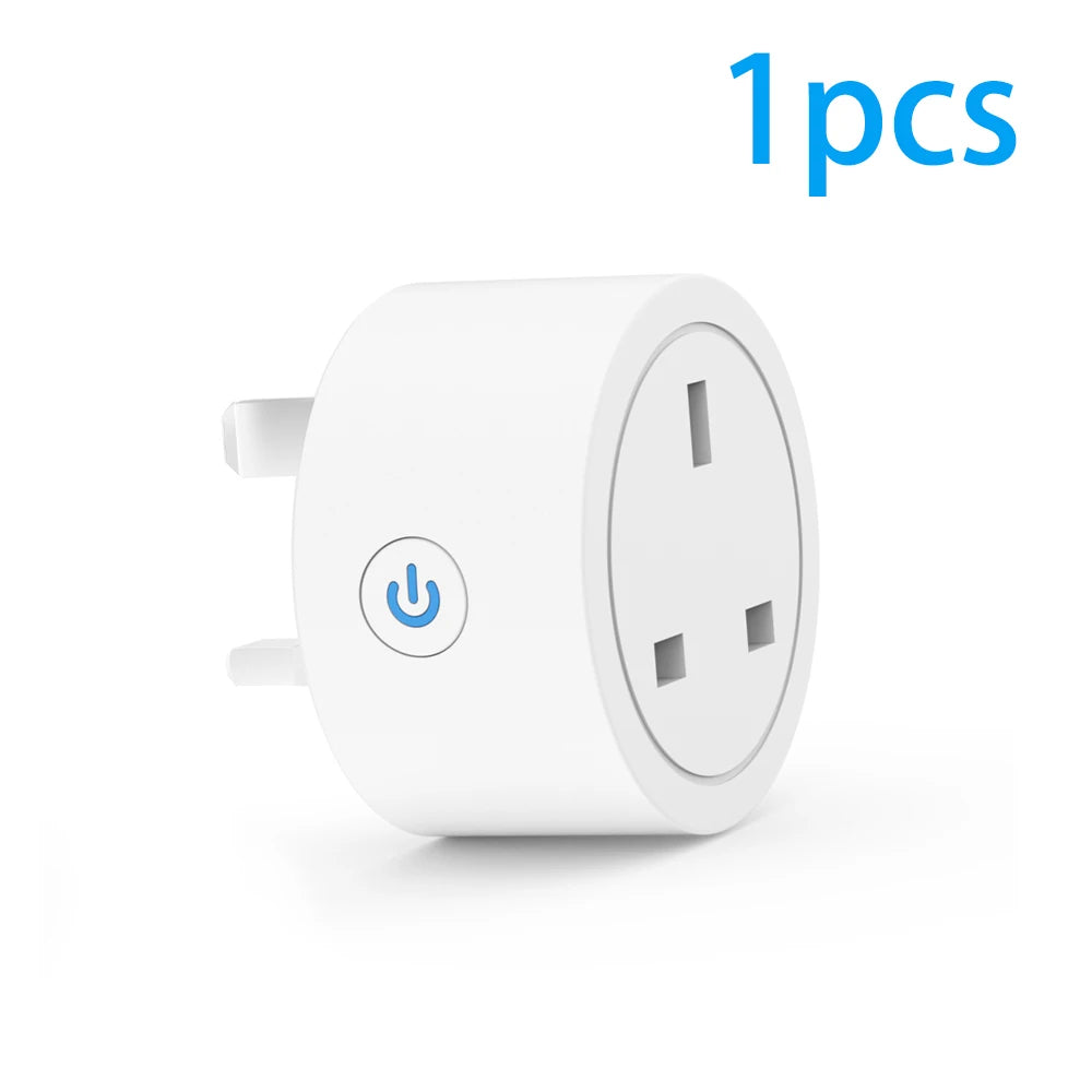 Zaarafy™ Tuya 20A Smart Socket UK Plug – WiFi, Alexa Voice Control, Energy Monitor & Timer