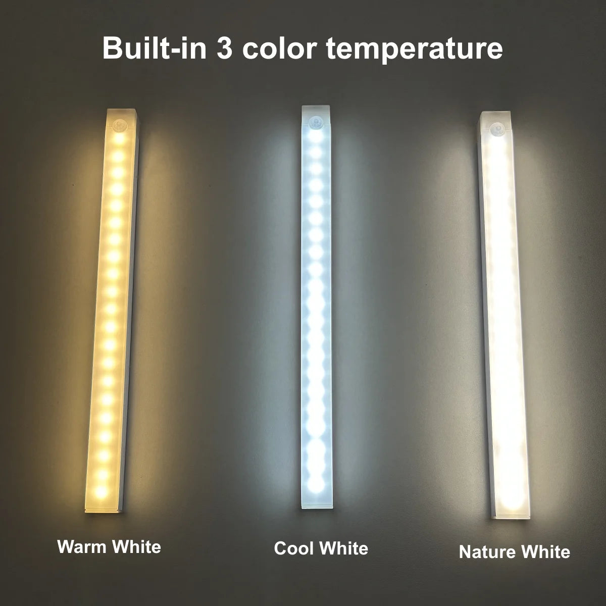 Zaarafy™ Motion Sensor LED Night Light Bar – USB Rechargeable, Cabinet & Staircase Strip Lamp