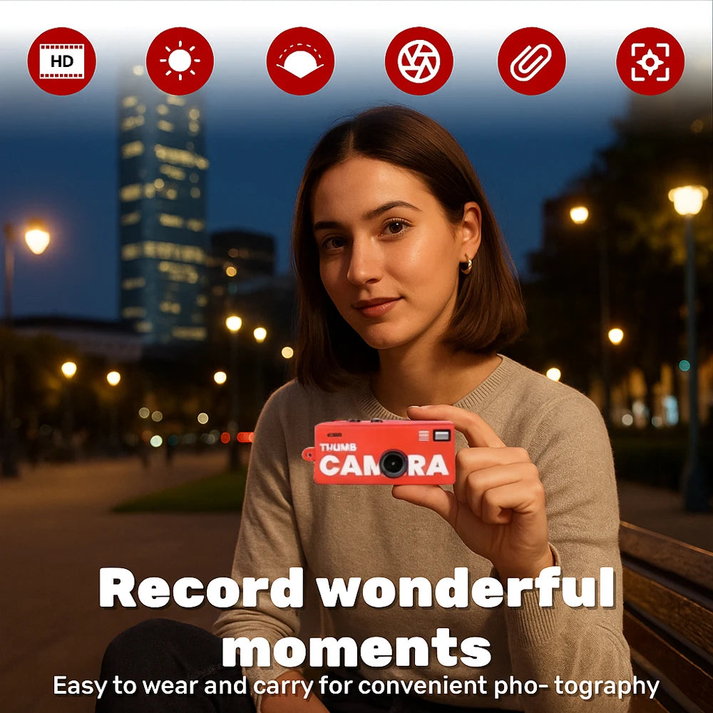 Zaarafy™ Magecam Mini Keychain Camera – 1080P HD, Flash, Retro Design, Memory Card Support