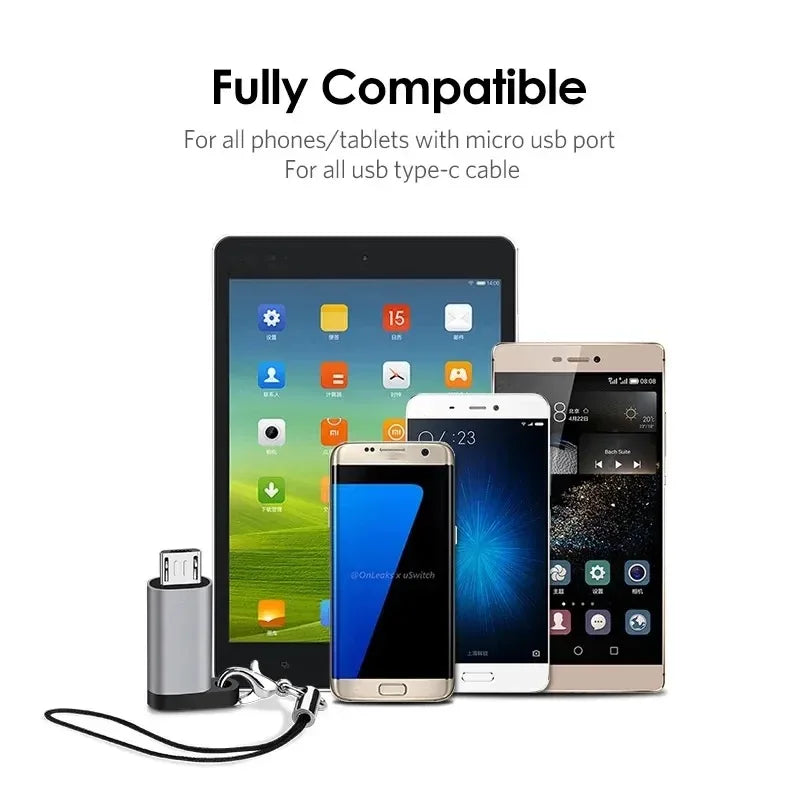 Zaarafy™ USB Connector Adapter – Type-C, Lightning, Micro USB & Mini USB Converter