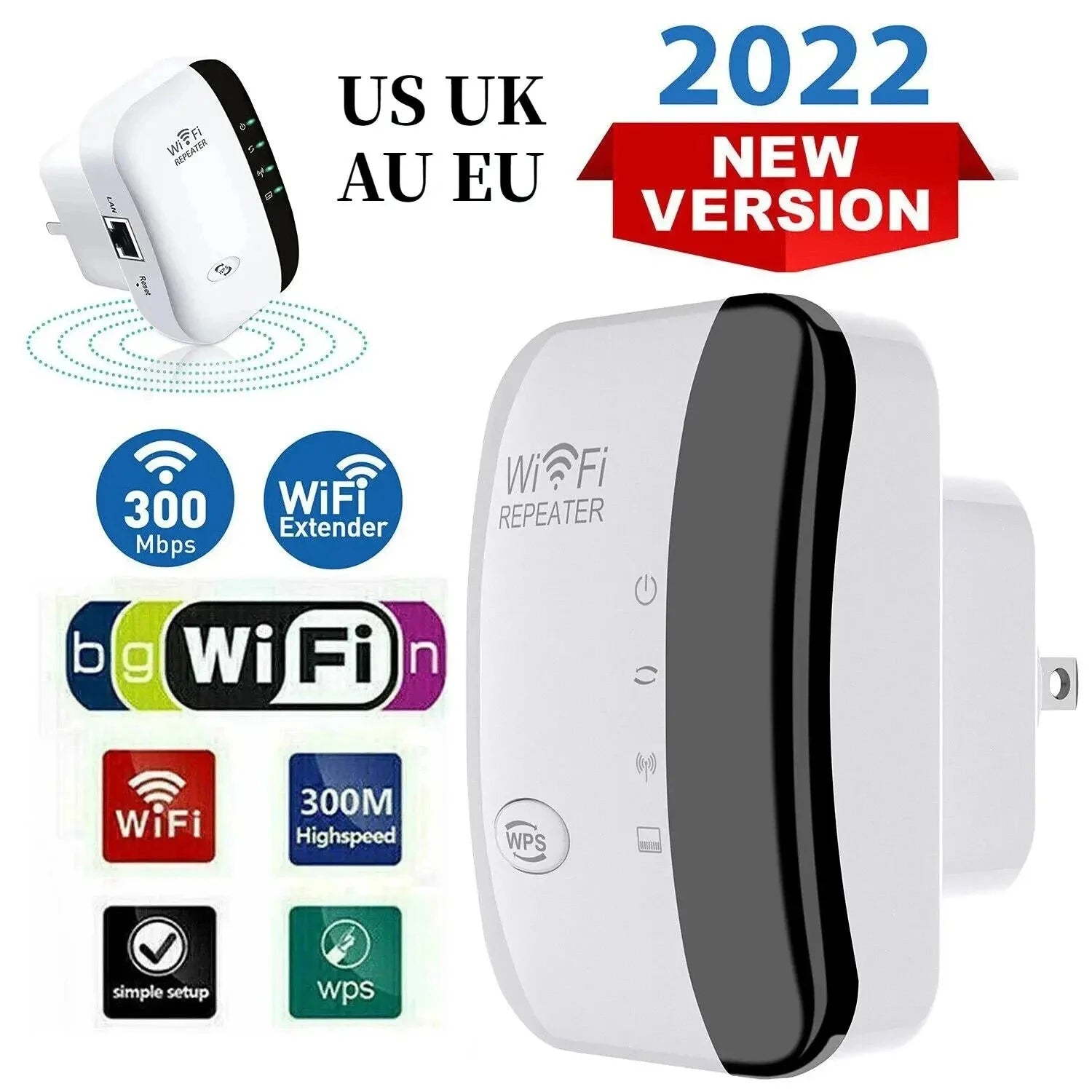 Zaarafy™ WiFi Extender Signal Booster – Wireless Network Repeater & AP for Home Broadband