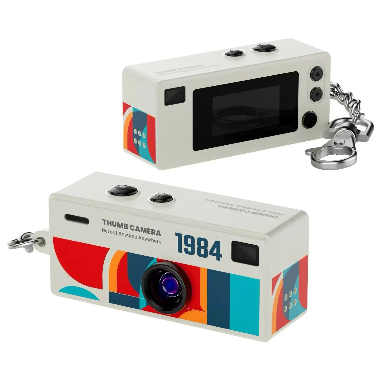 Zaarafy™ Magecam Mini Keychain Camera – 1080P HD, Flash, Retro Design, Memory Card Support