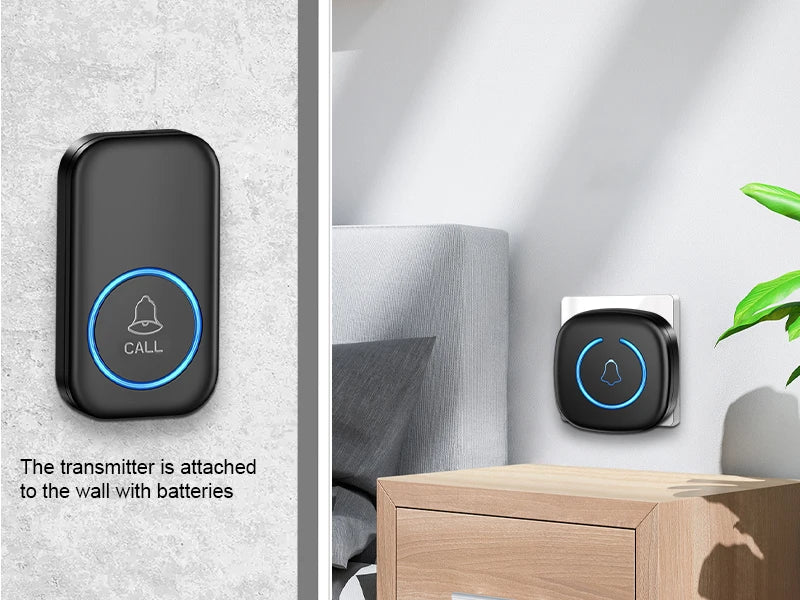 Zaarafy™ Wireless Smart Doorbell – 300M Range, 60 Melodies, US/EU/UK Plug, Home Welcome Bell
