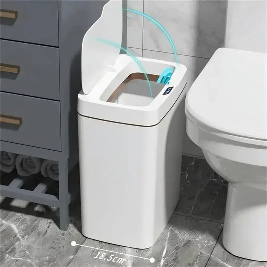 Zaarafy™ 15L Touchless Smart Sensor Trash Can – Auto Bagging, IPX5 Waterproof