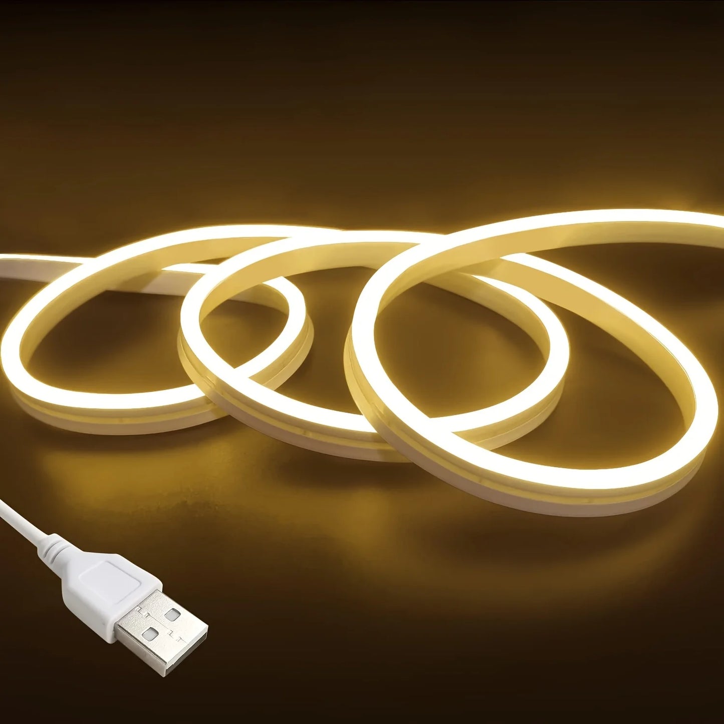 Zaarafy™ USB Neon LED Strip Light – DC 5V Dimmable Touch Sensor, Silicone Waterproof Room Decor