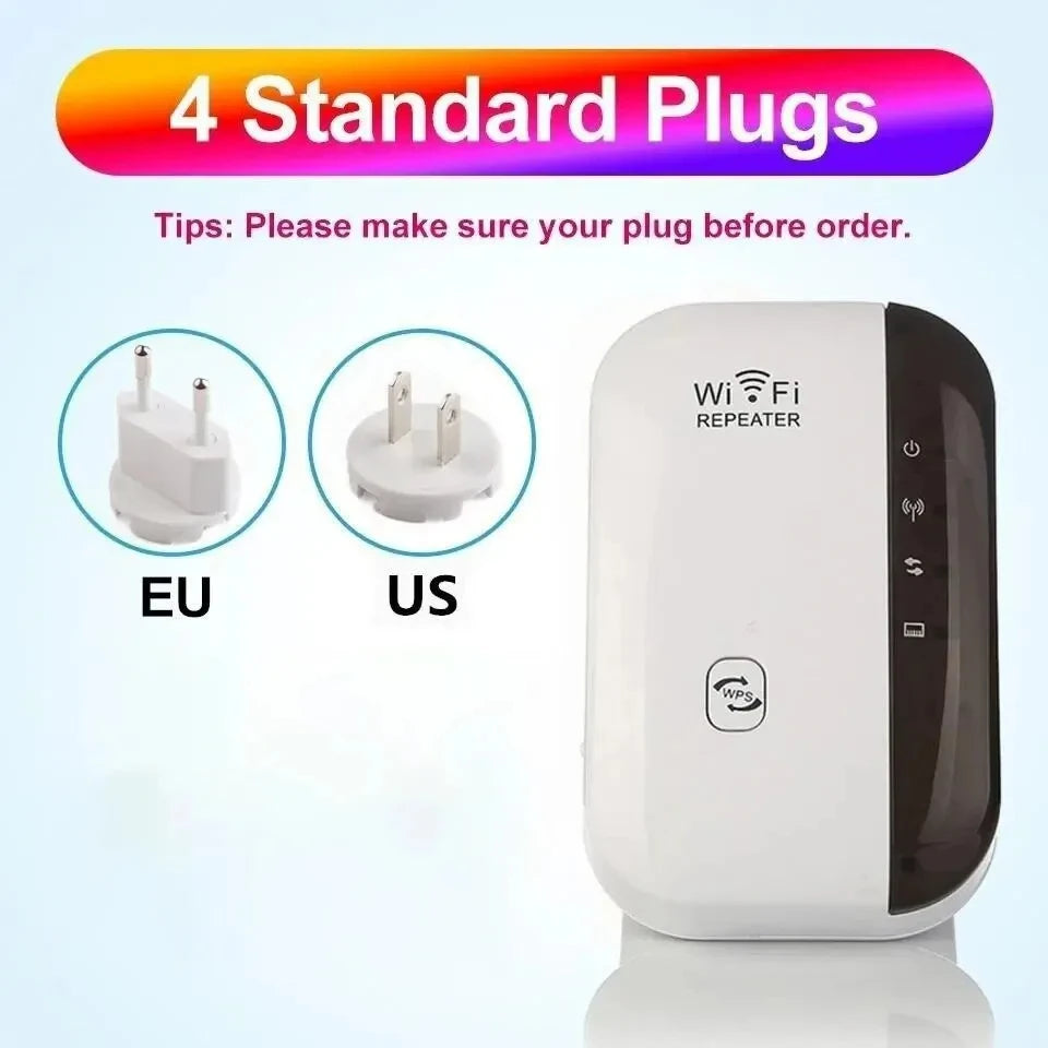Zaarafy™ WiFi Extender Signal Booster – Wireless Network Repeater & AP for Home Broadband