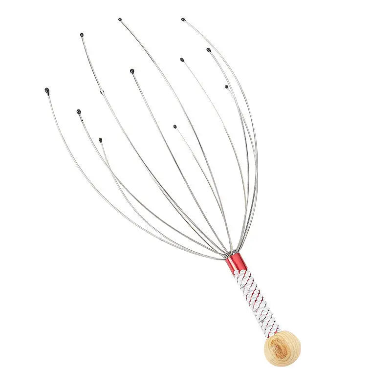 Zaarafy™ Octopus Head Massager – Stainless Steel Scalp Scratcher, Brain Massage Claw