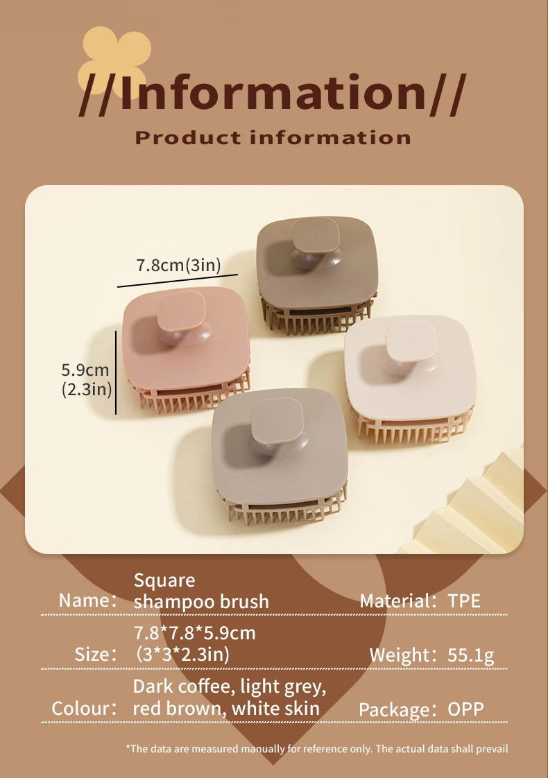 Zaarafy™ Silicone Scalp Massage Shampoo Brush – Deep Clean Hair Washing Tool