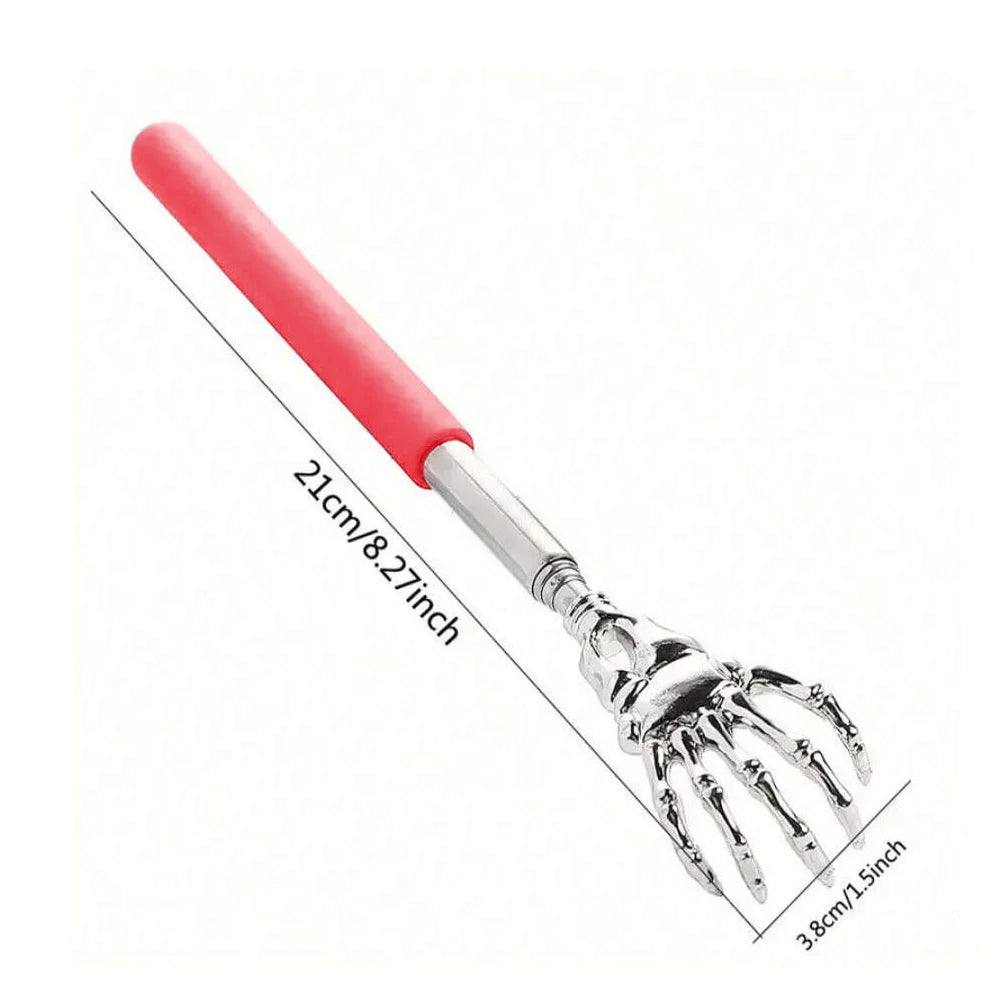 Zaarafy™ Telescoping Back Scratcher – Stainless Steel, Extendable for Human & Pets