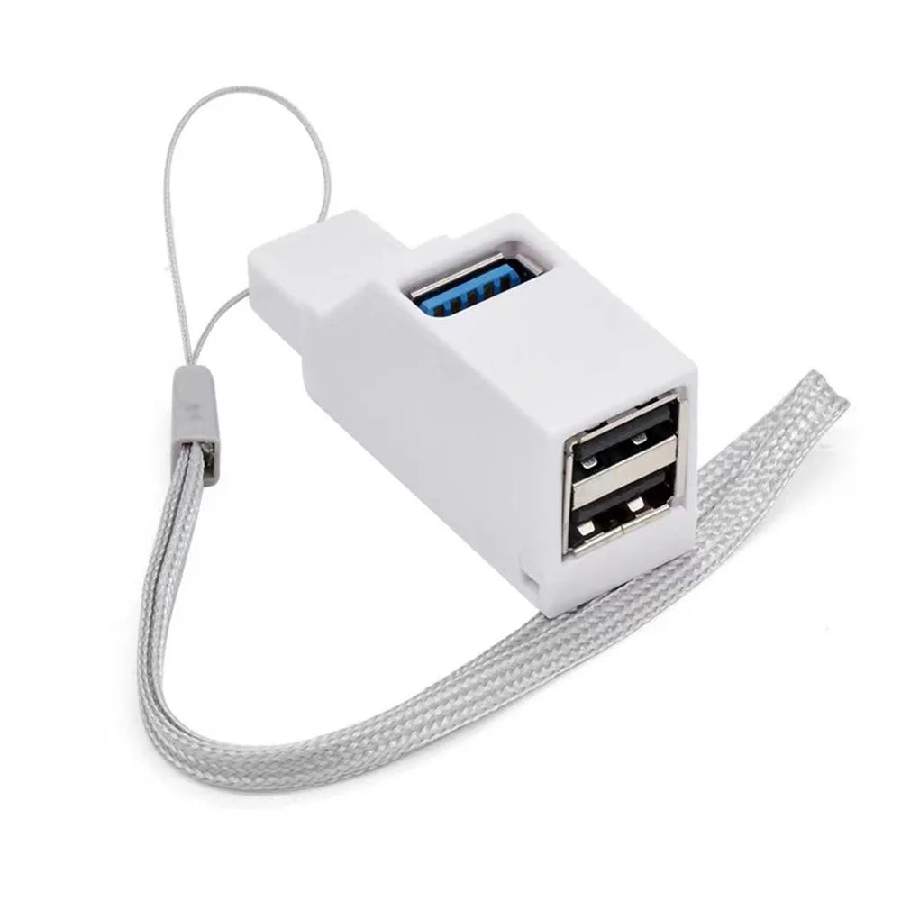 Zaarafy™ USB 3.0 Hub Mini Splitter – 1 to 3 Port High Speed Adapter for PC & Laptop