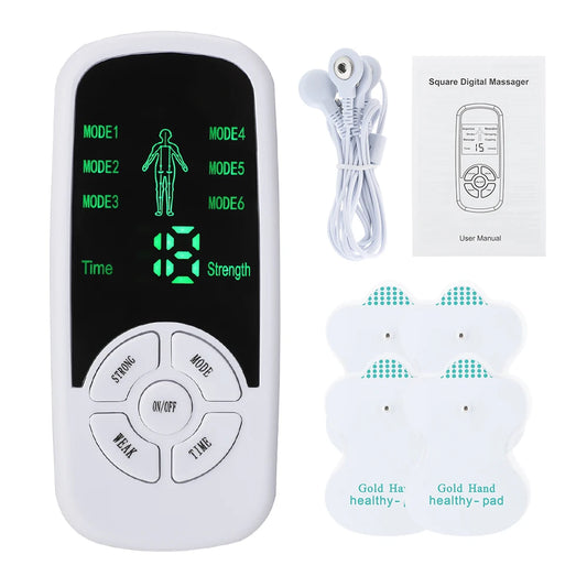 Zaarafy™ EMS Pulse Electric Muscle Stimulator – Back & Neck Massager, TENS Acupuncture Therapy