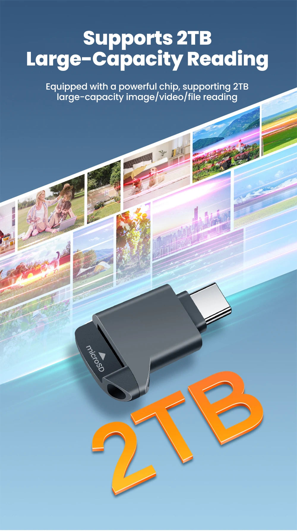 Zaarafy™ Mini Type-C TF Card Reader for iPhone 16/17 & Android