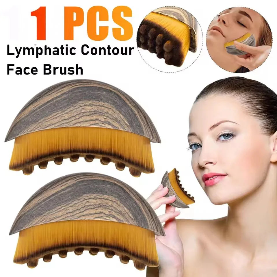 Zaarafy™ Lymphatic Contour Face Brush – Drainage Massage, Reduce Puffiness, Skin Sculpting