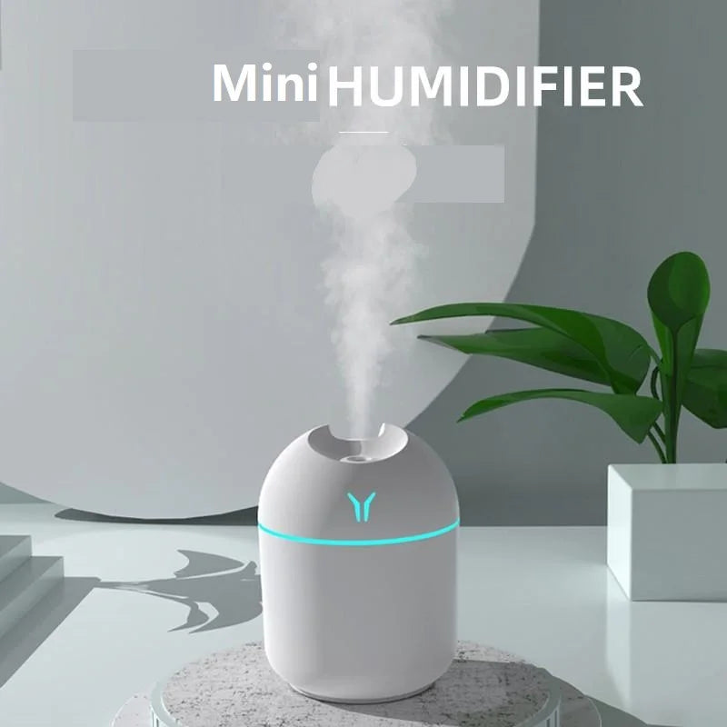 Zaarafy™ GlowMist Mini USB Air Humidifier & Aroma Diffuser (250ml)