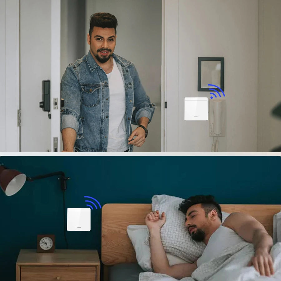 Zaarafy™ RF433 Wireless Remote Light Switch – 1/2/3 Gang, 10A 110V-220V, No Wiring Needed