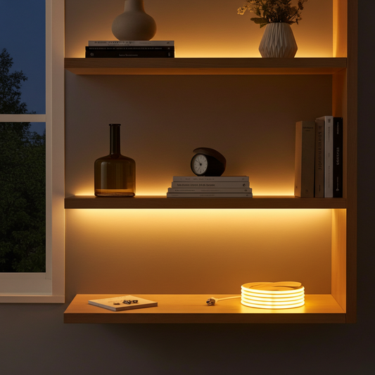 Zaarafy™ 220V COB LED Strip Light with ON/OFF Switch – Waterproof Flexible Ribbon for Home & Garden