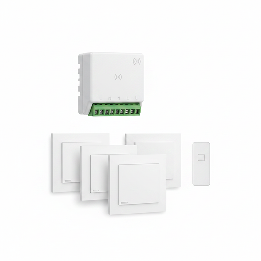 Zaarafy™ RF433 Wireless Remote Light Switch – 1/2/3 Gang, 10A 110V-220V, No Wiring Needed